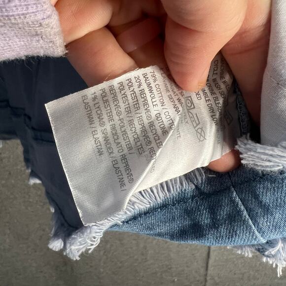 Susan Graver Stretch Denim Jacket with Contrast Trim Light Wash, Large - Picture 8 of 8